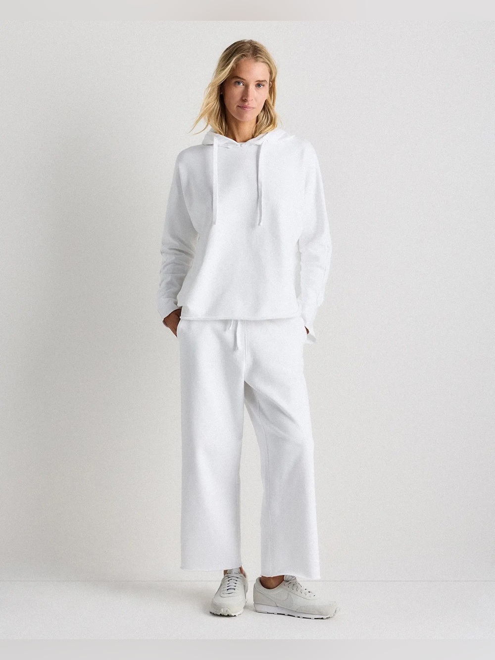 Quince Organic French Terry Hoodie – Oversized Relaxed Fit | 100% Organic Cotton